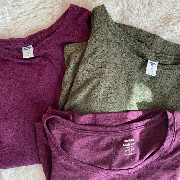 Old Navy long sleeve shirts size extra small set of 3 - Picture 2 of 9